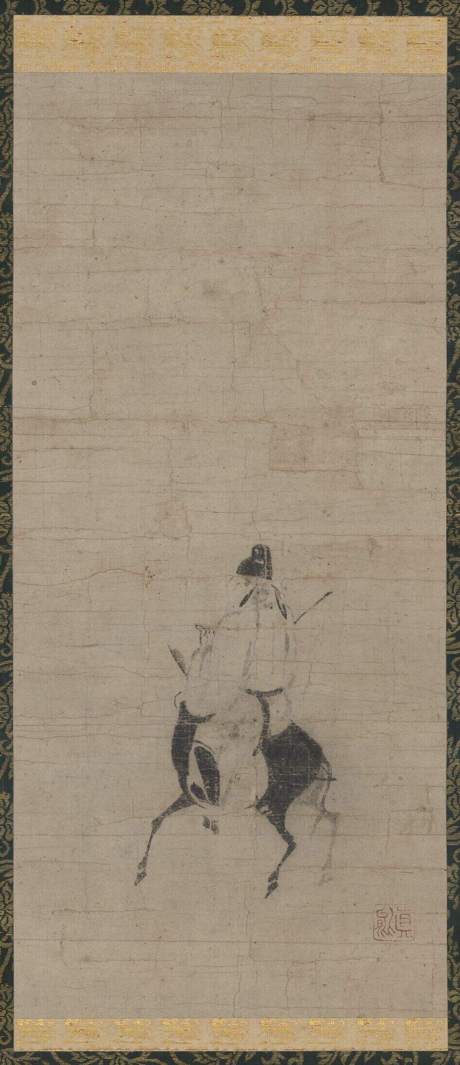 杜子美骑驴图缩略图