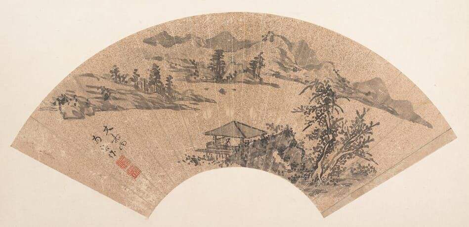 山水扇缩略图