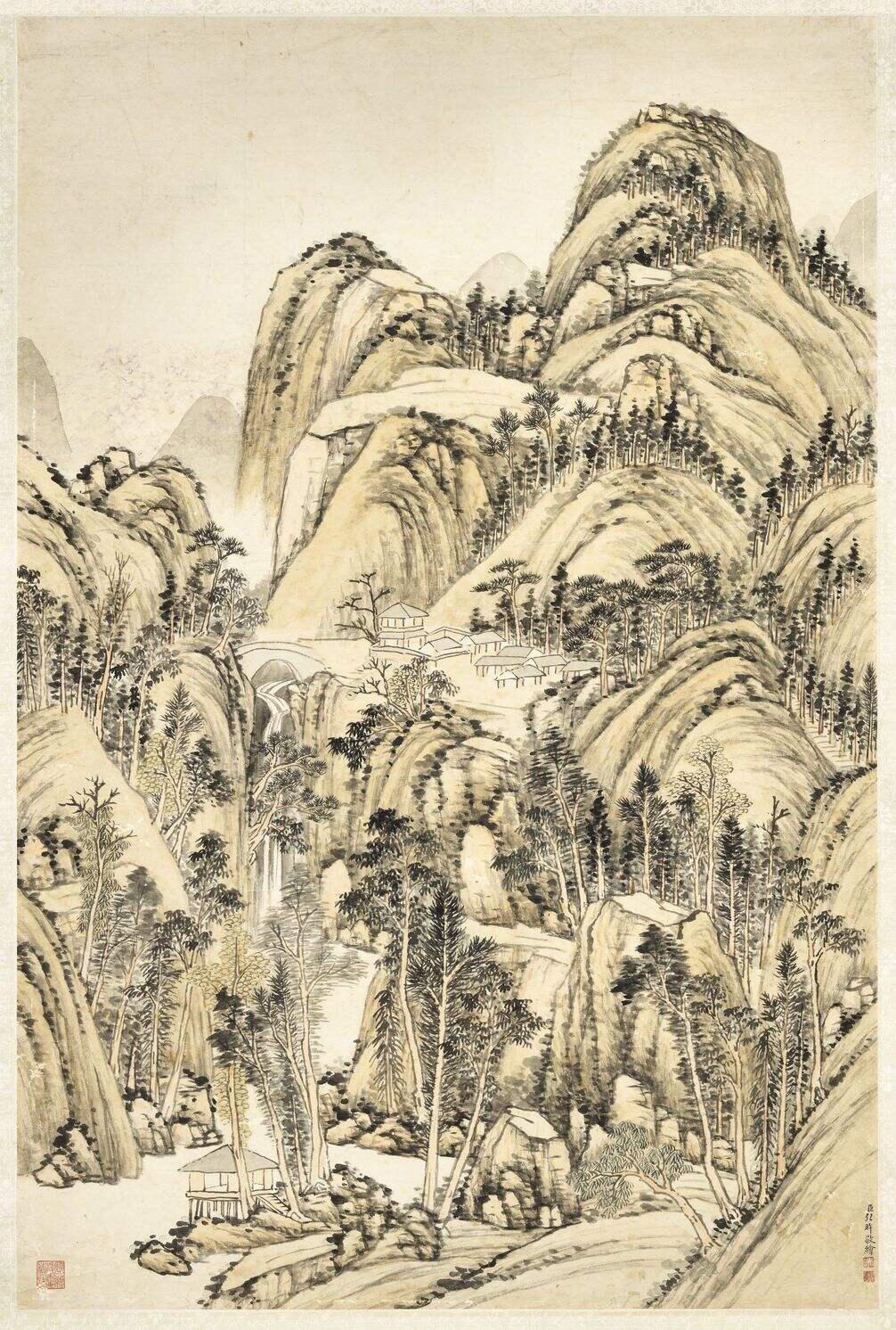 弘旿幽壑鸣泉图缩略图