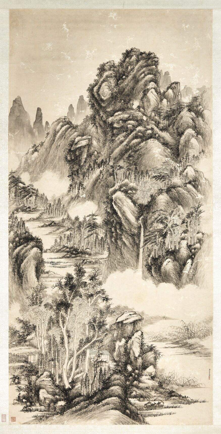 弘旿雨后鸣泉图缩略图