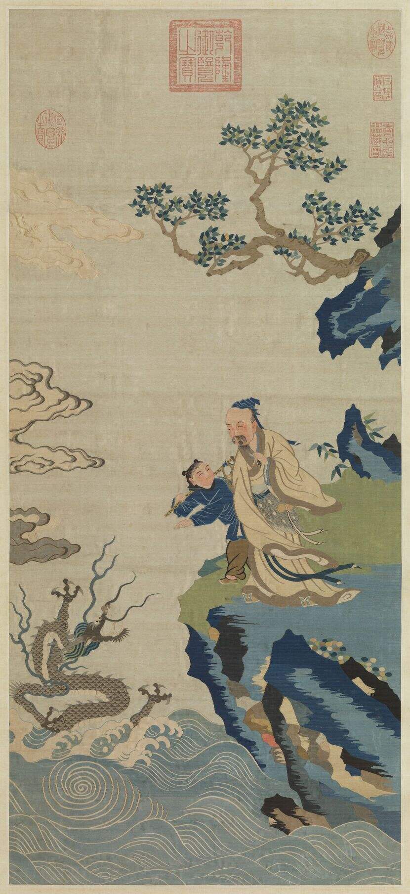 缂丝竹杖化龙图缩略图