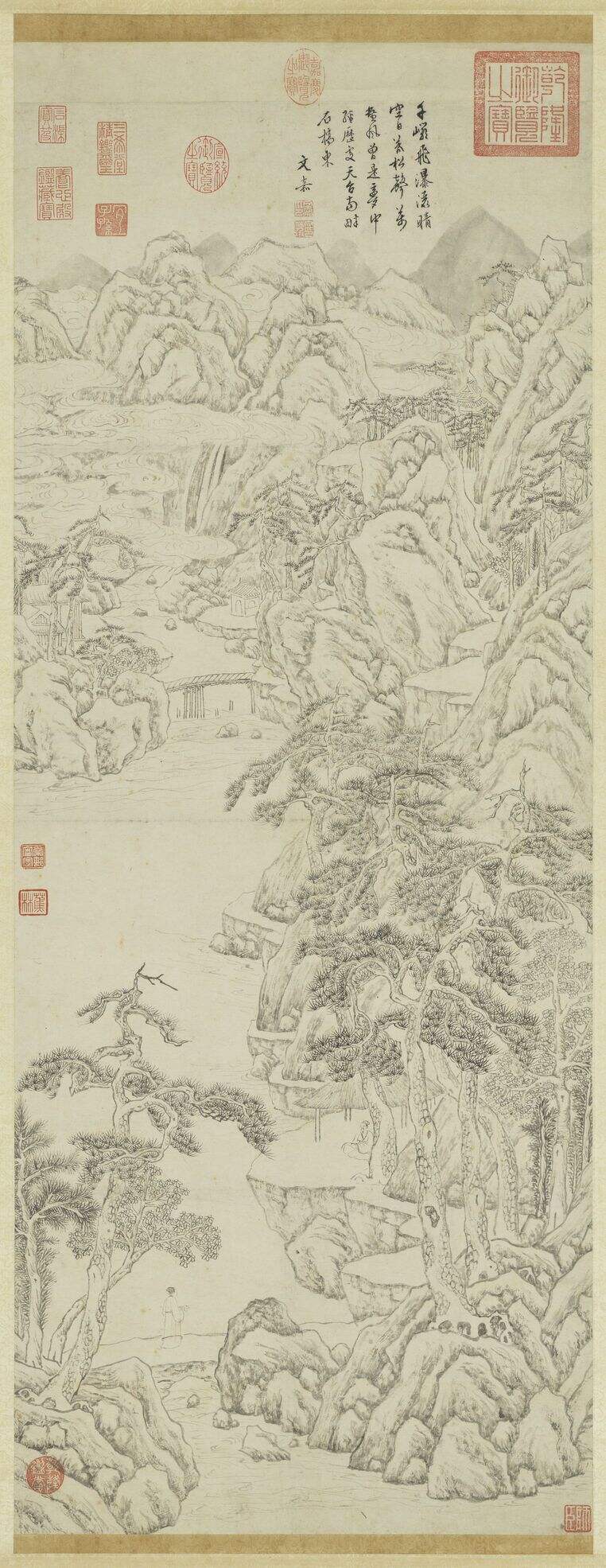 岩瀑松涛图缩略图