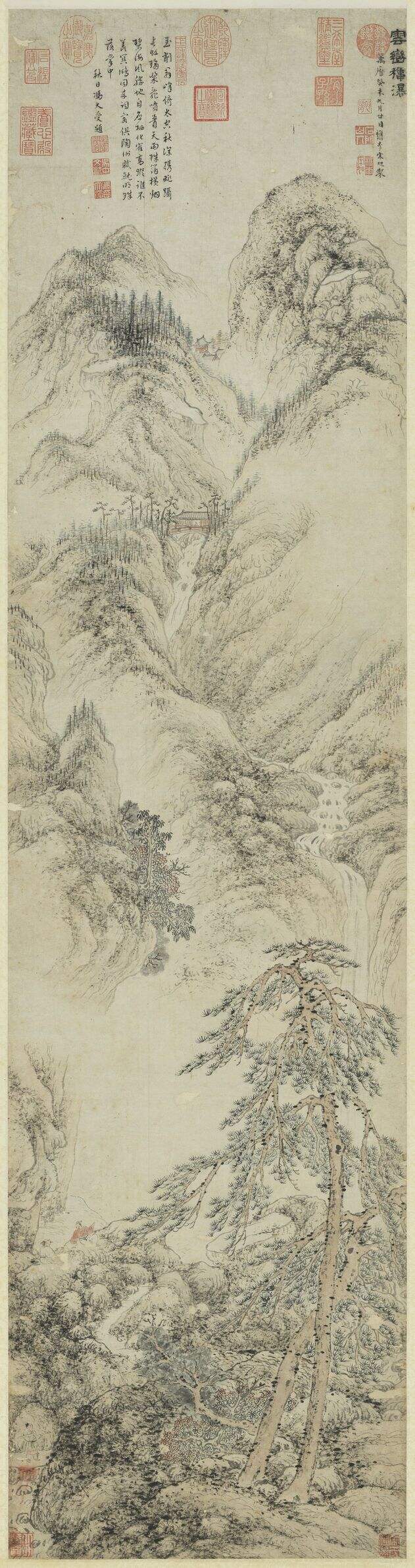 云峦秋瀑图缩略图