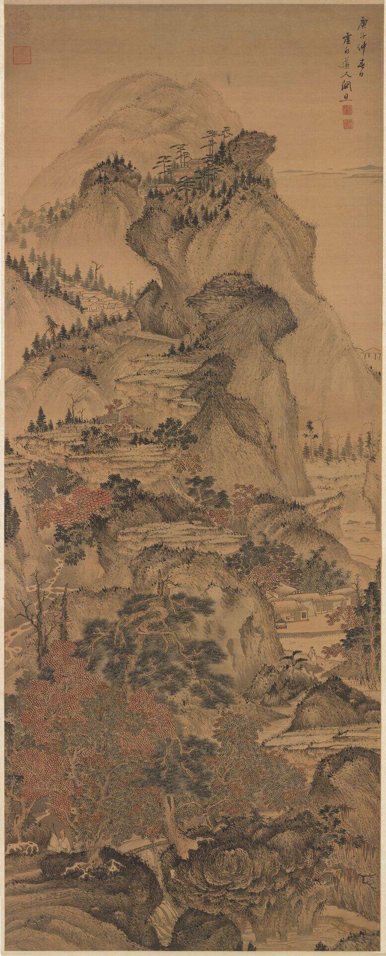 秋林听泉图缩略图