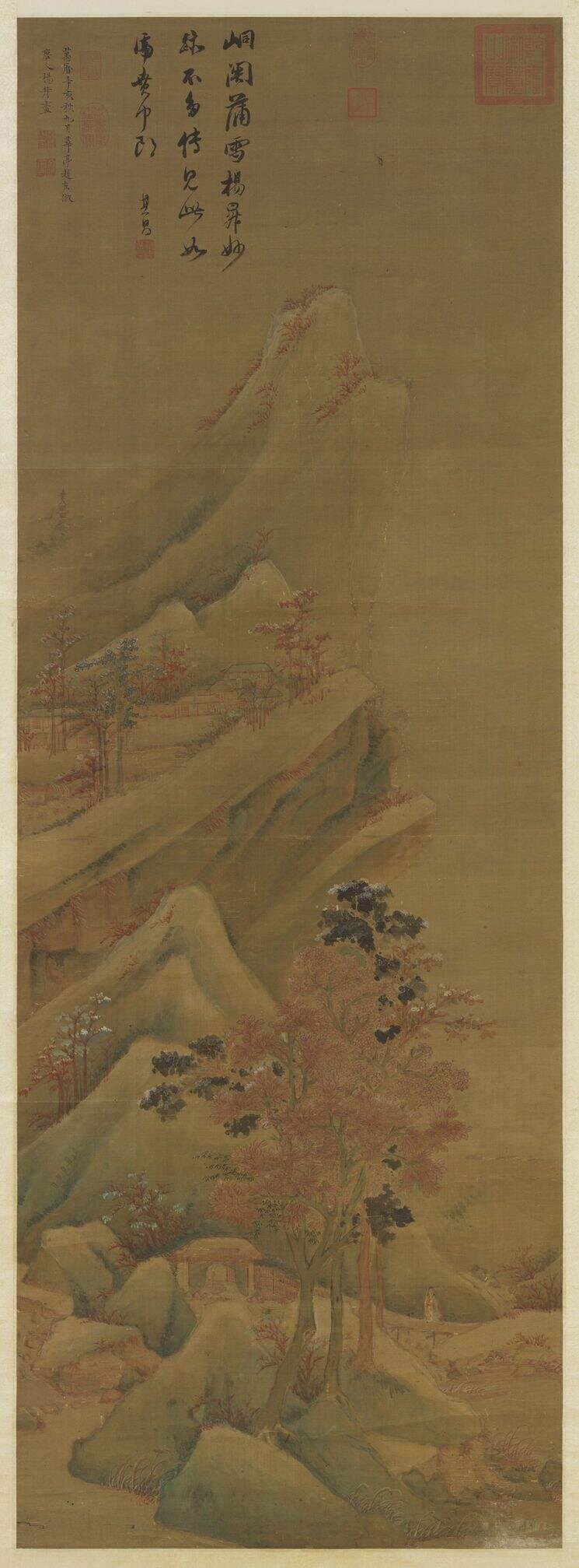 秋山红树图缩略图