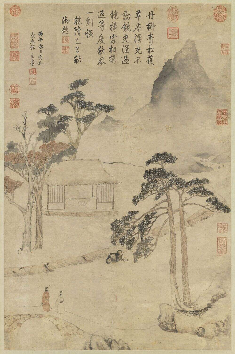 溪桥红树图缩略图