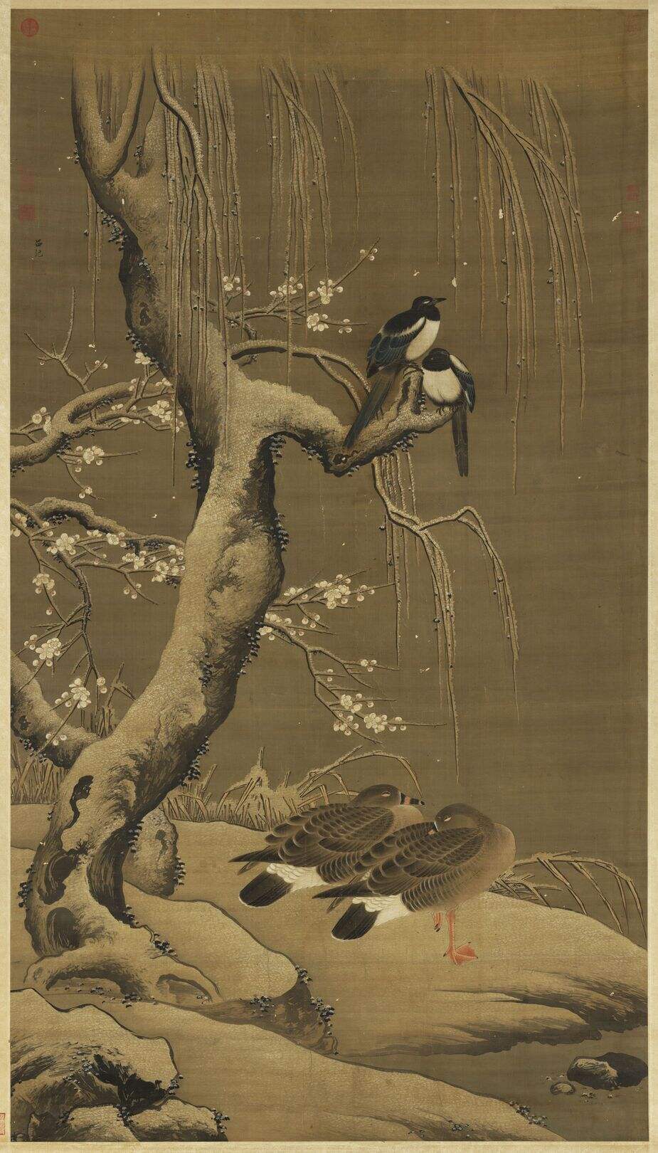 雪岸双鸿图缩略图