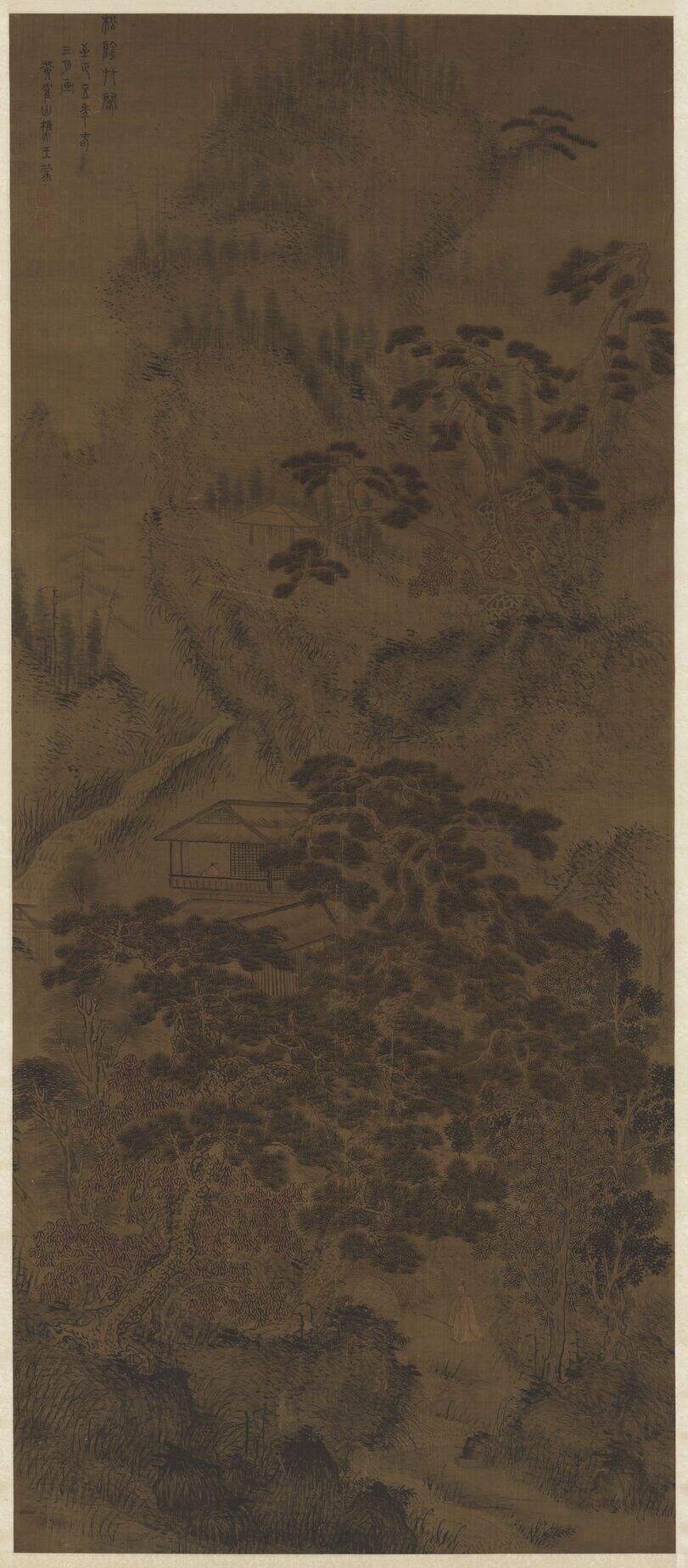 松阴草阁图缩略图