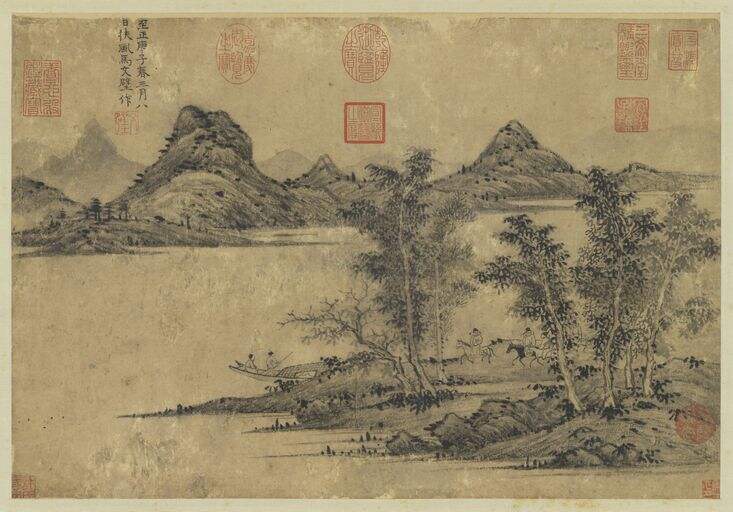 春江问渡图缩略图