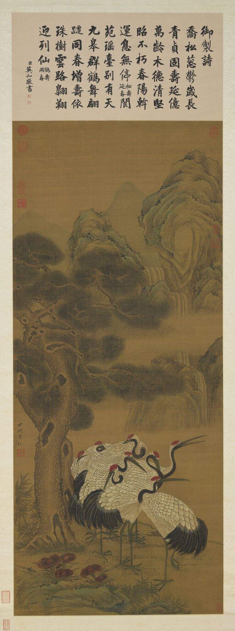 松鹤长春图缩略图