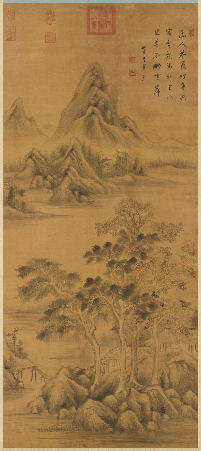 春湖烟树图缩略图