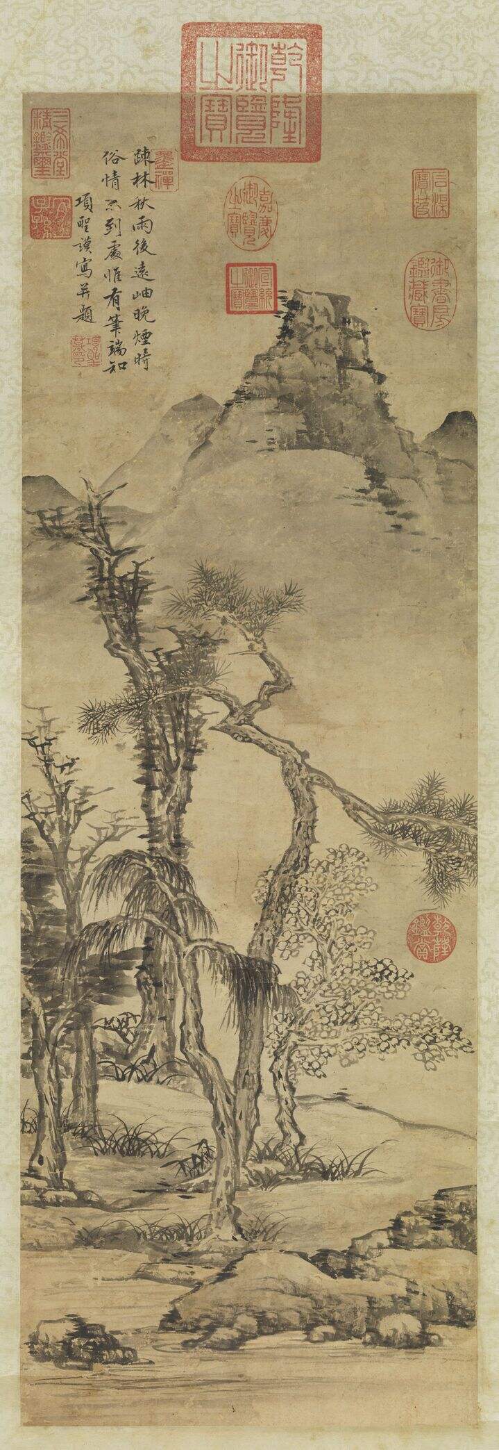 踈林秋雨图缩略图