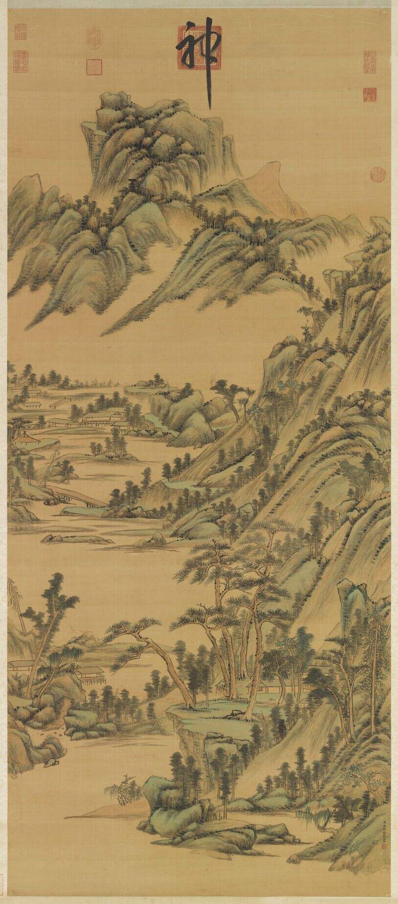 山水轴缩略图