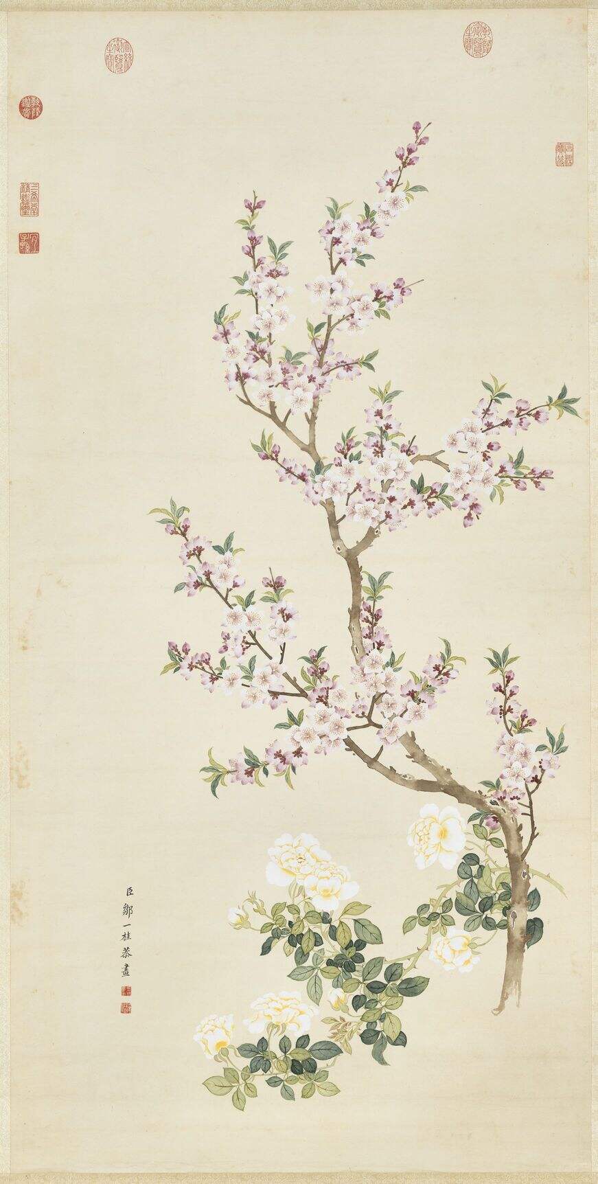 桃花蔷薇图缩略图