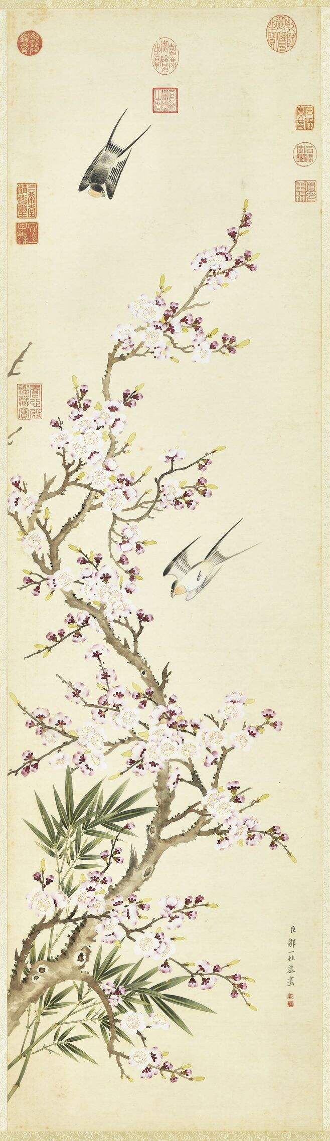 杏花双燕图缩略图