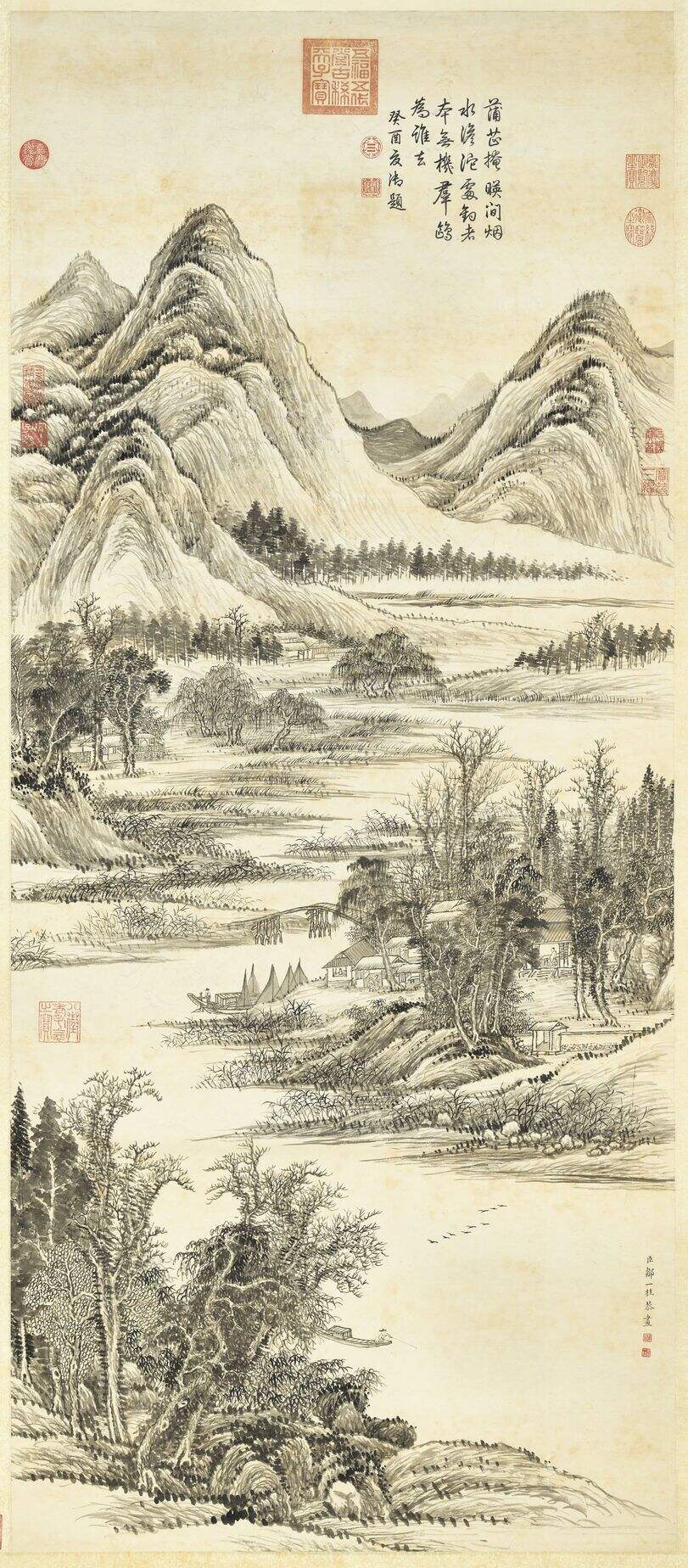 蒲芷群鸥图缩略图