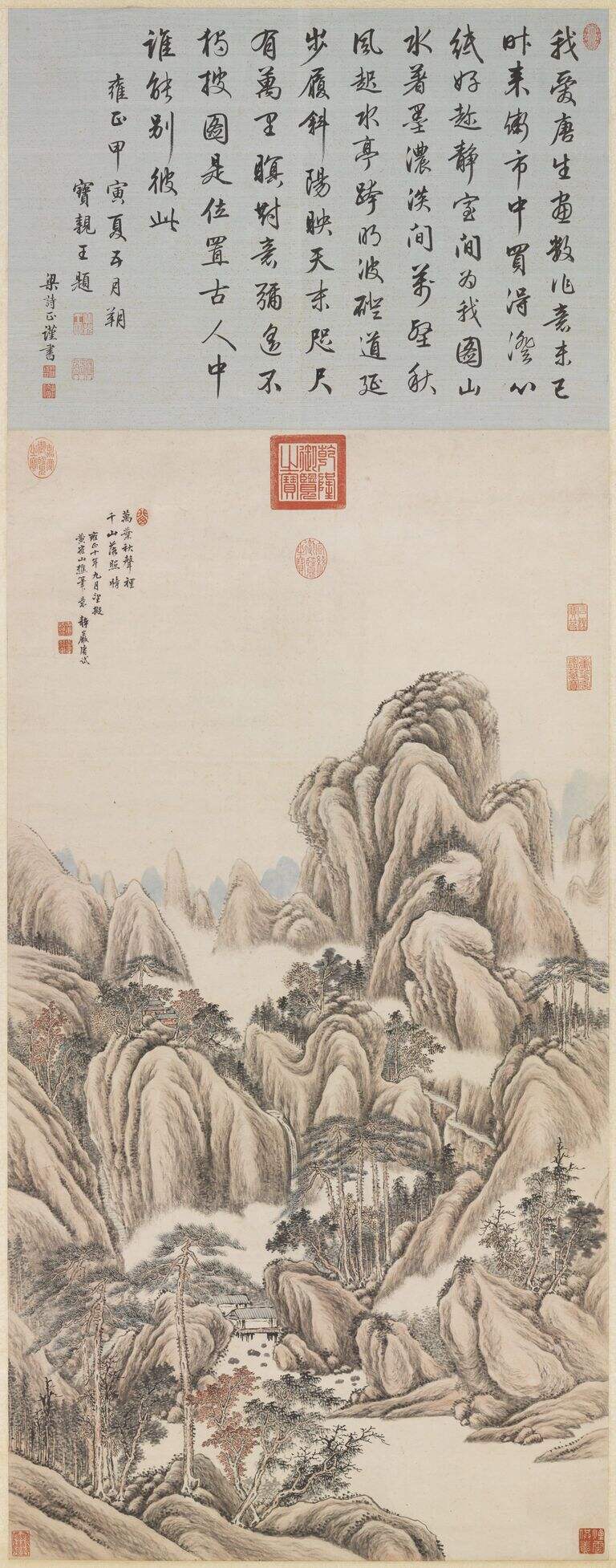 千山落照图缩略图