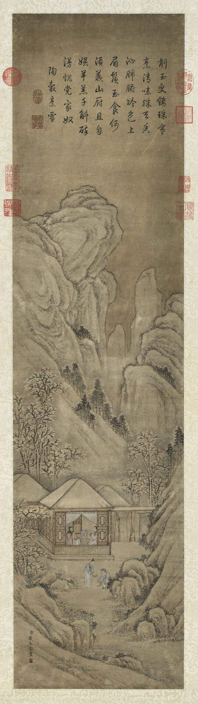雪景人物即事御题图缩略图