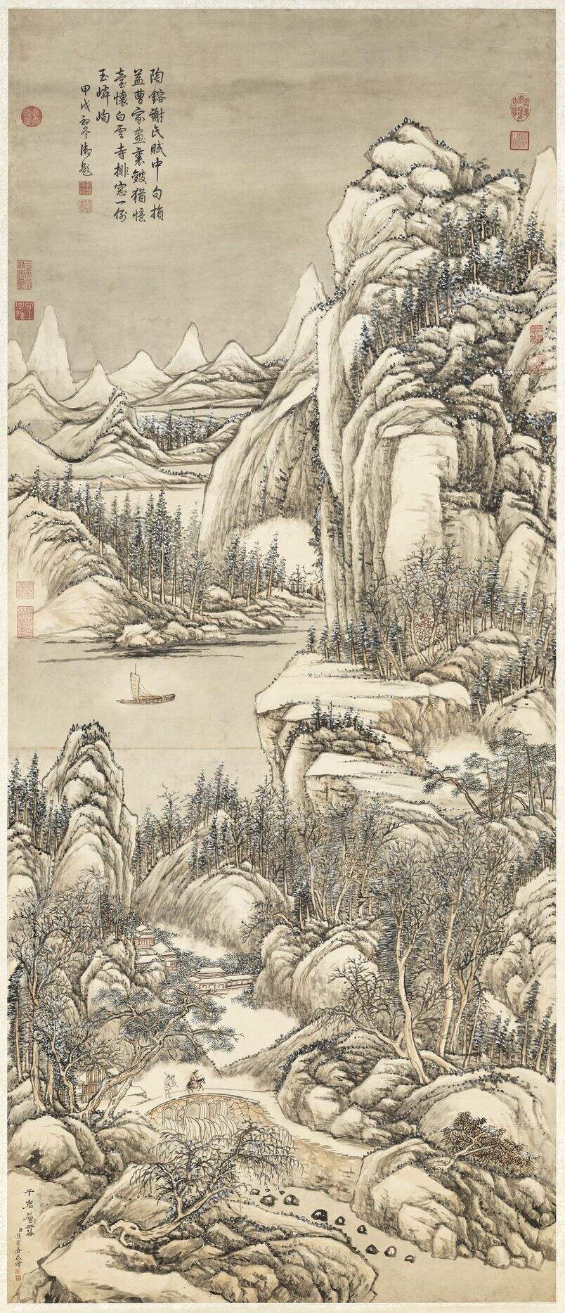 千岩层雪高宗御题图缩略图