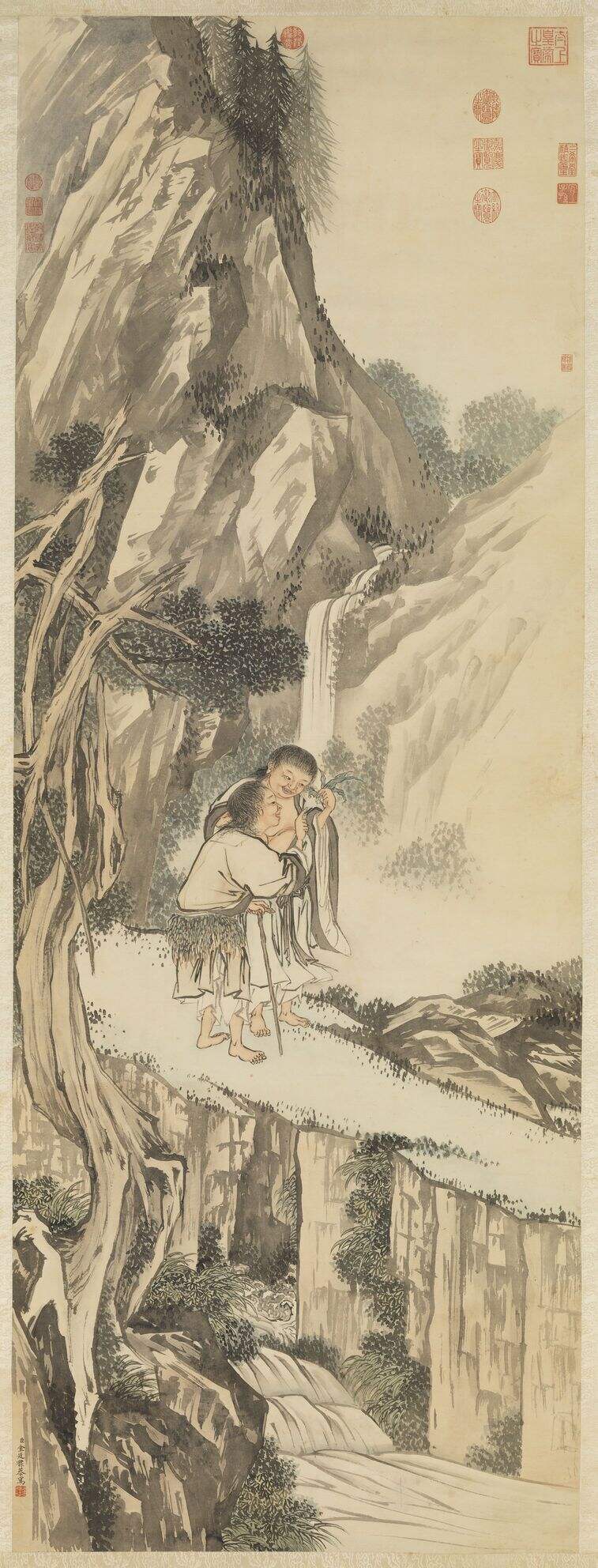 寒山拾得图缩略图