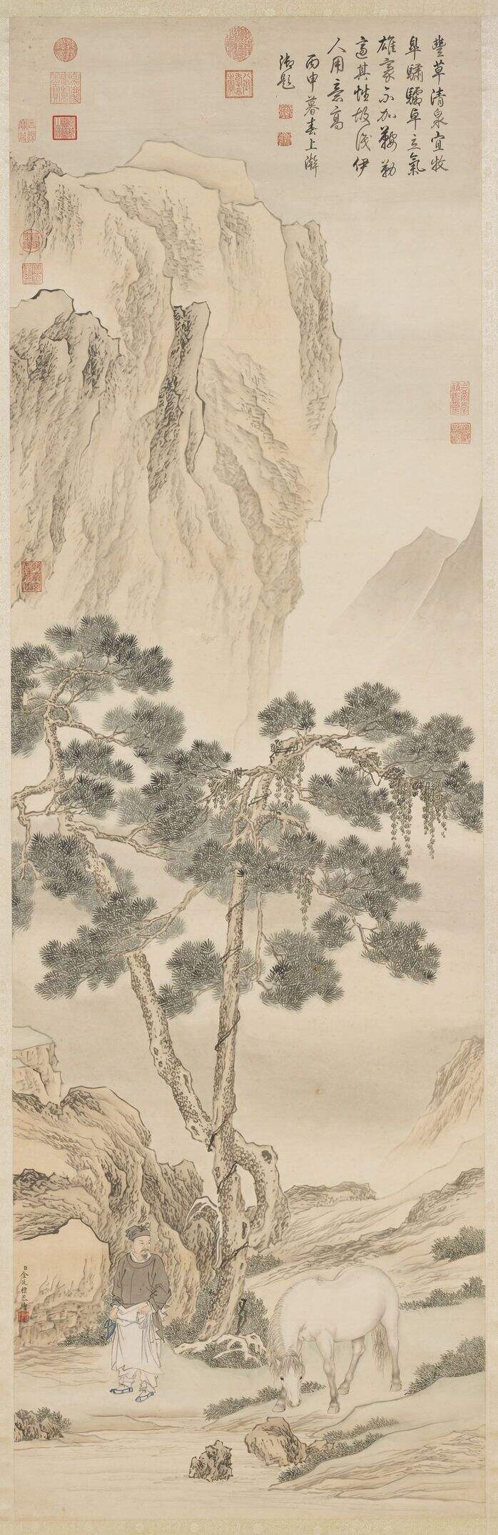 松阴牧马图缩略图
