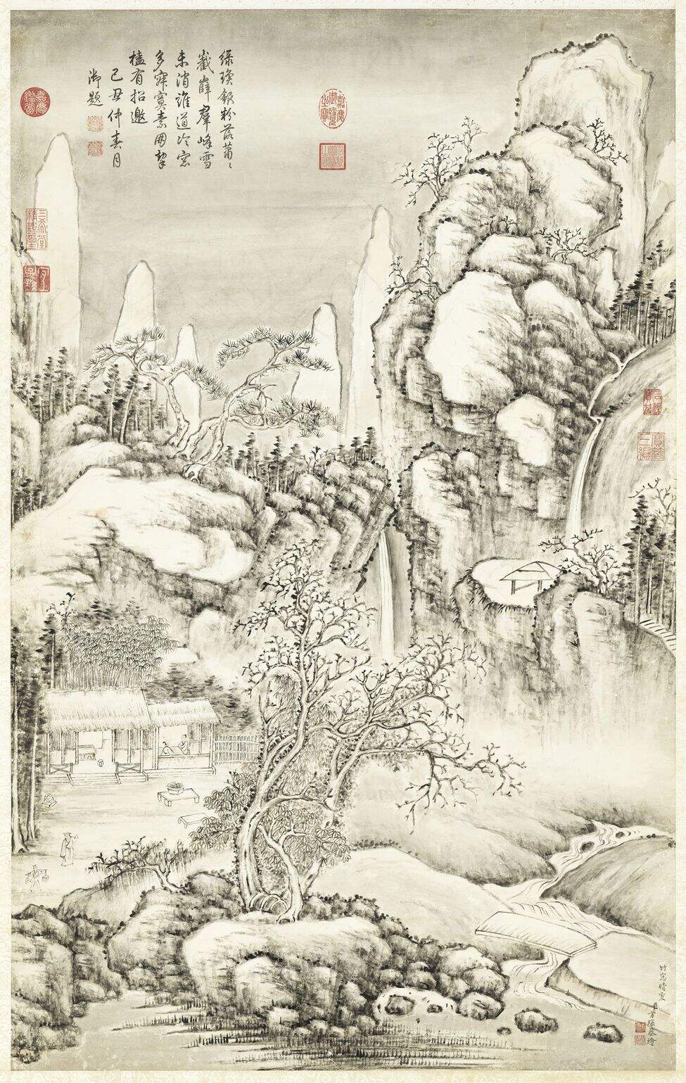 竹窗晴雪高宗御题图缩略图