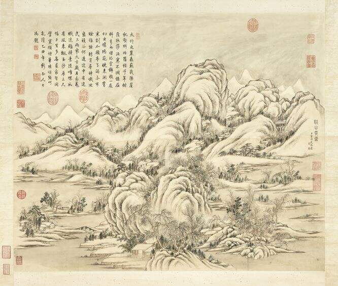 溪山霁雪图缩略图
