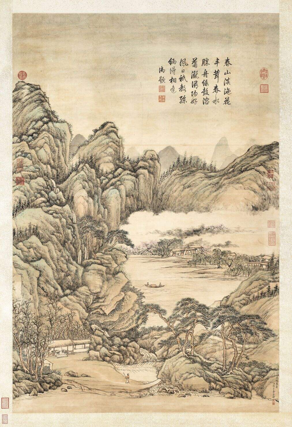 花坞春泉高宗御题图缩略图