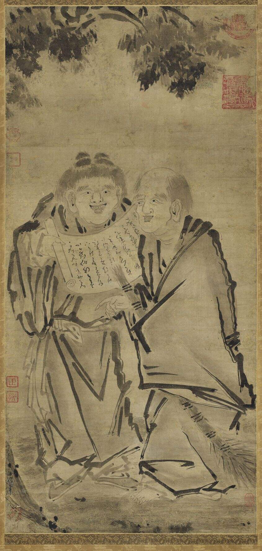 寒山拾得图缩略图
