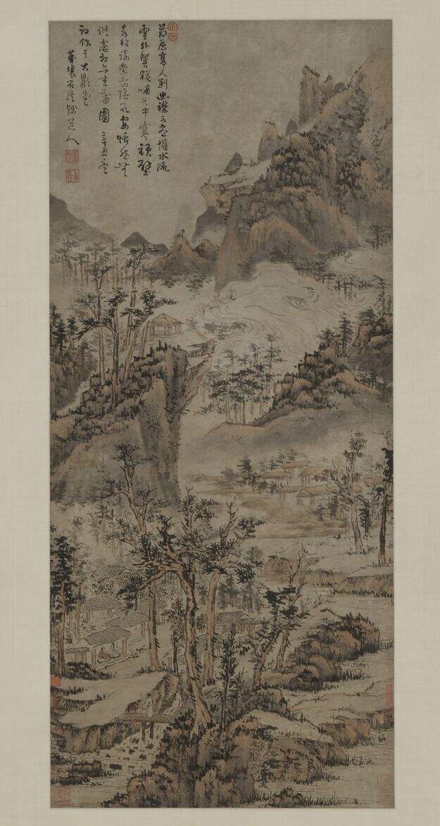 茅屋白云图轴缩略图