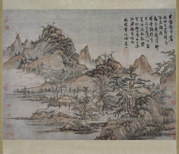 山寺秋峦图轴缩略图