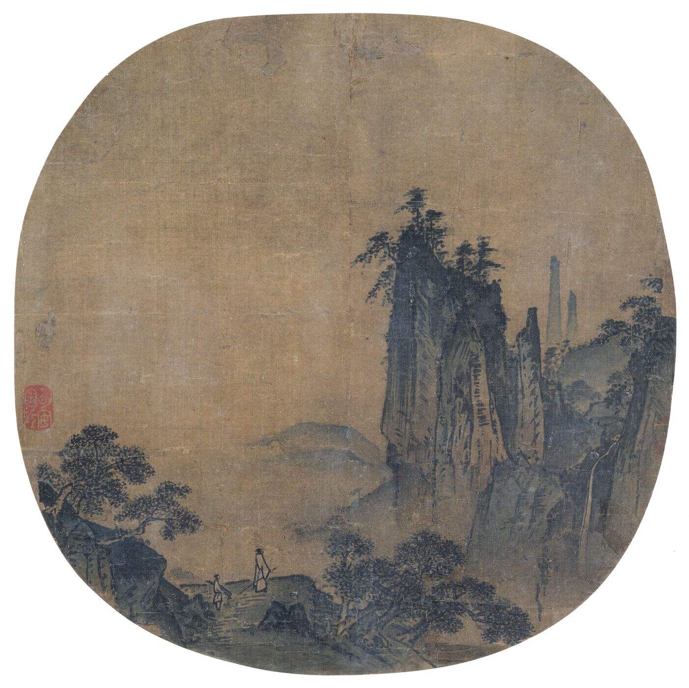 名贤宝绘册-观瀑图缩略图