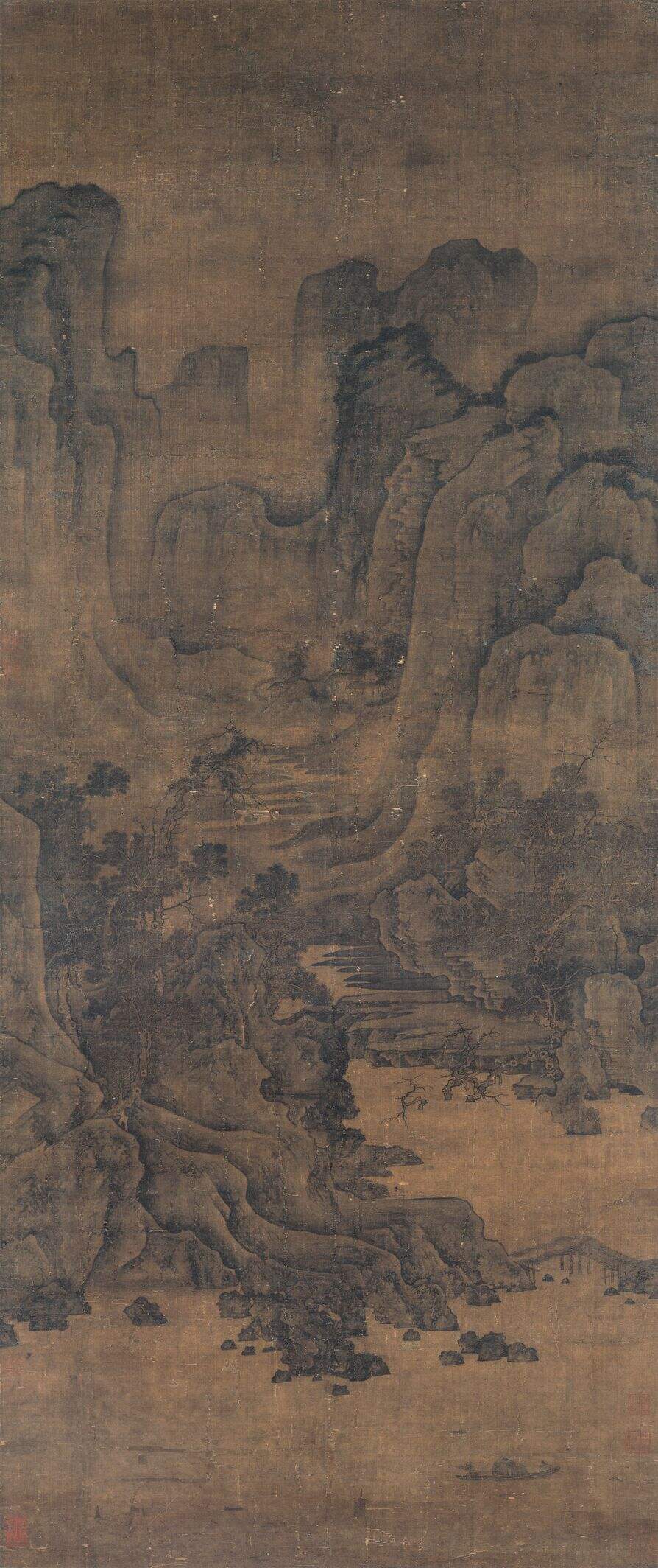 秋江渔艇图缩略图