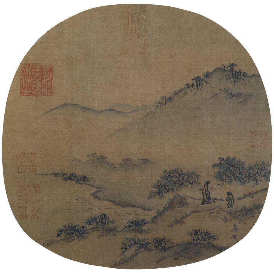 郊园曳杖图缩略图