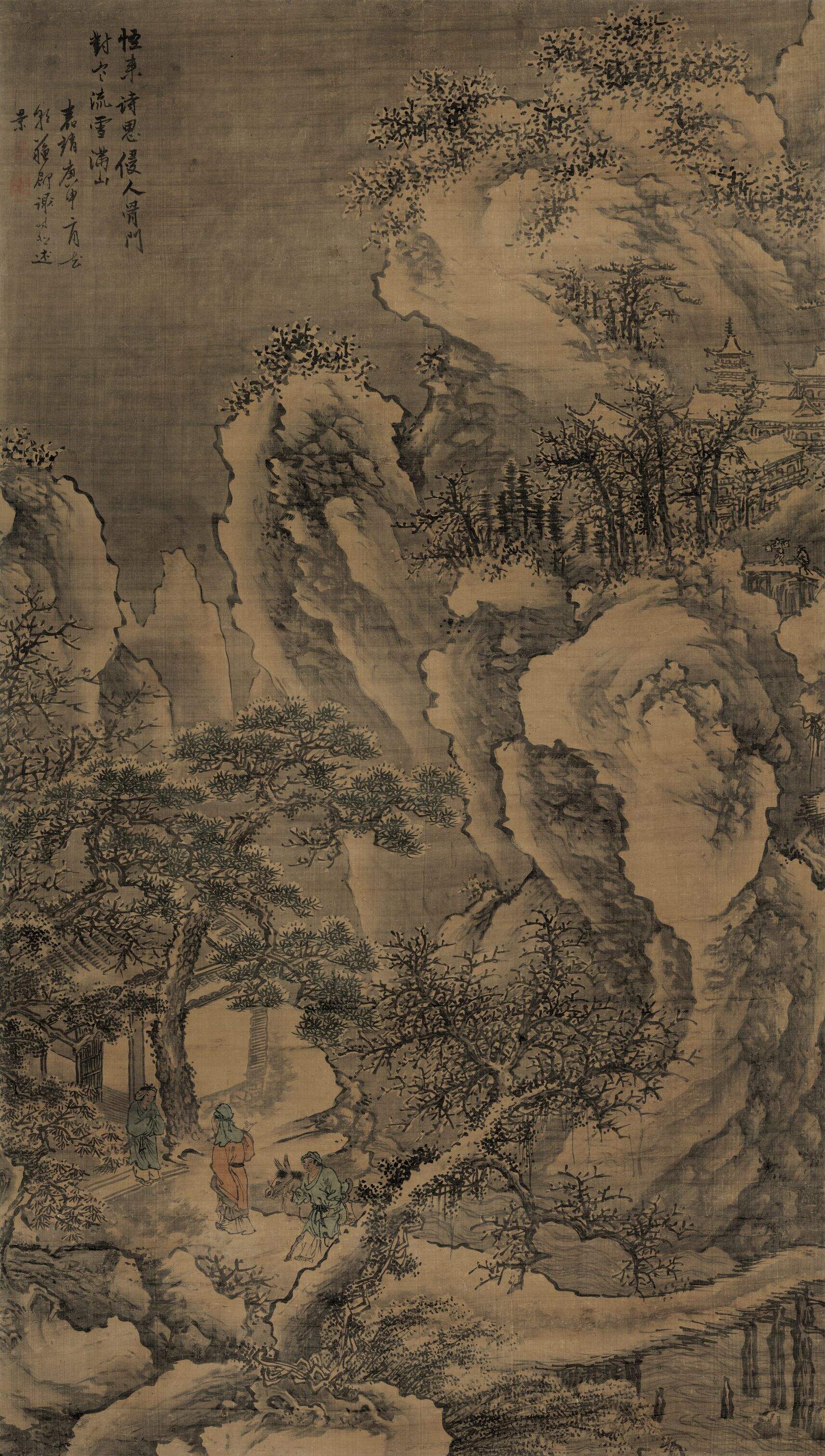 雪山寒溪图缩略图