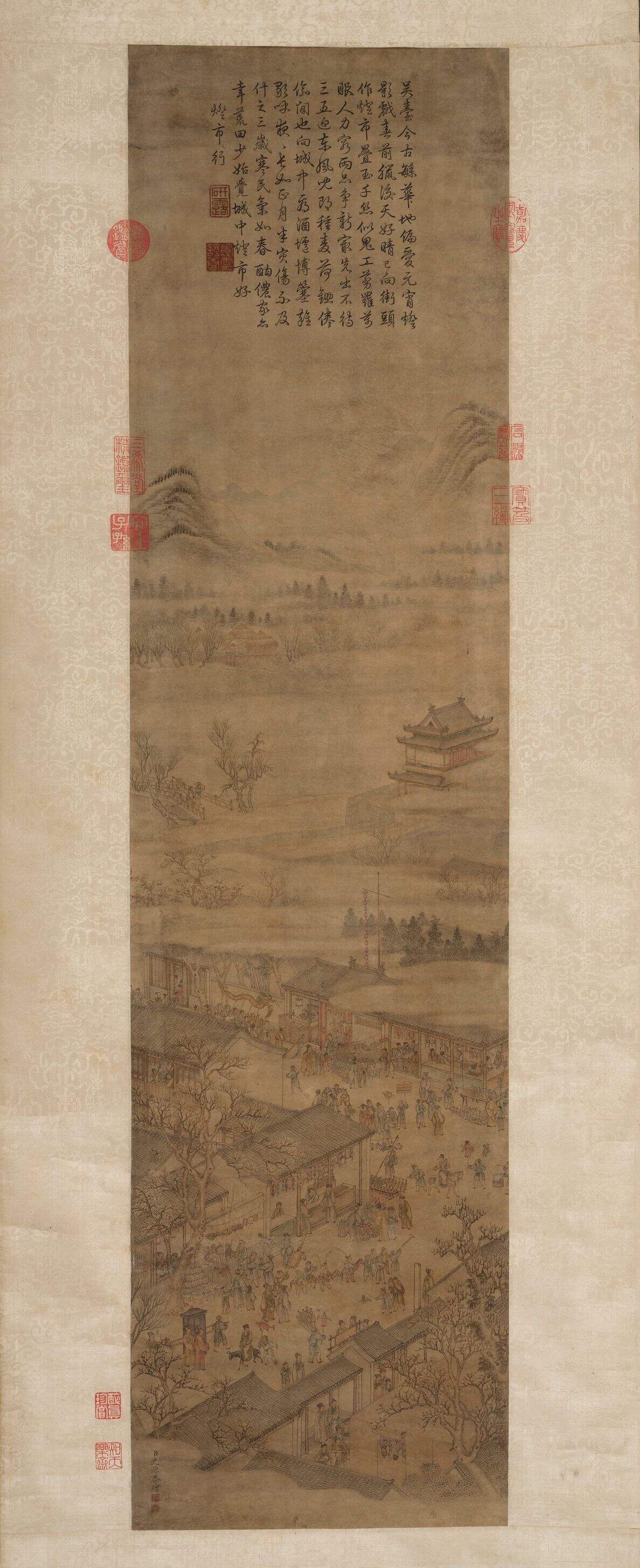 御题《灯市行》诗意图缩略图