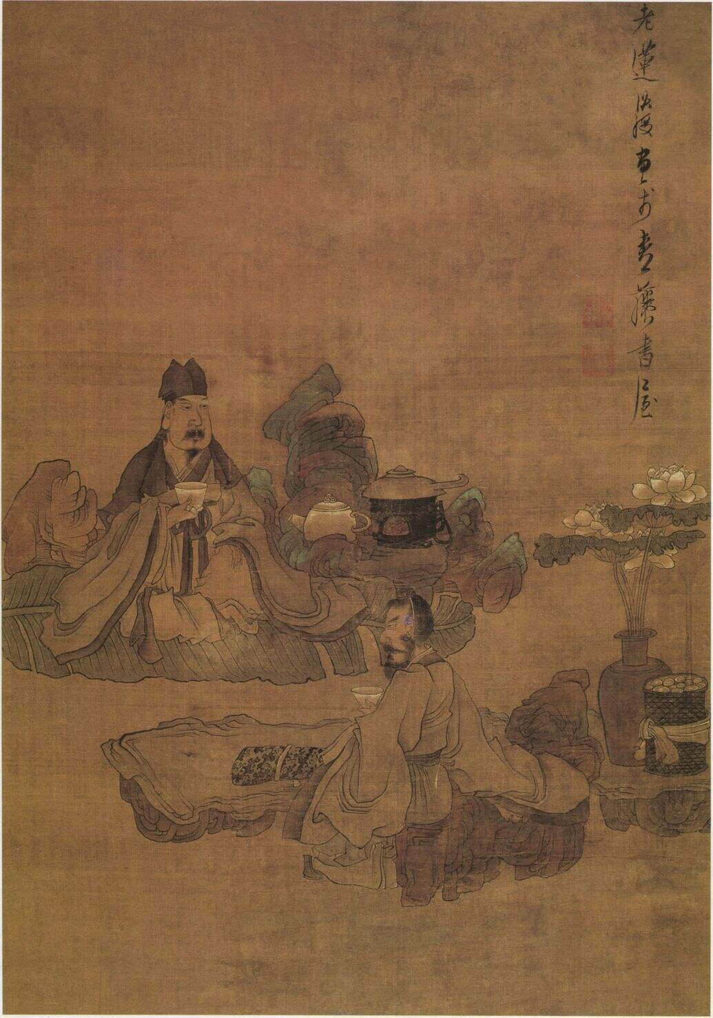 停琴品茗图缩略图