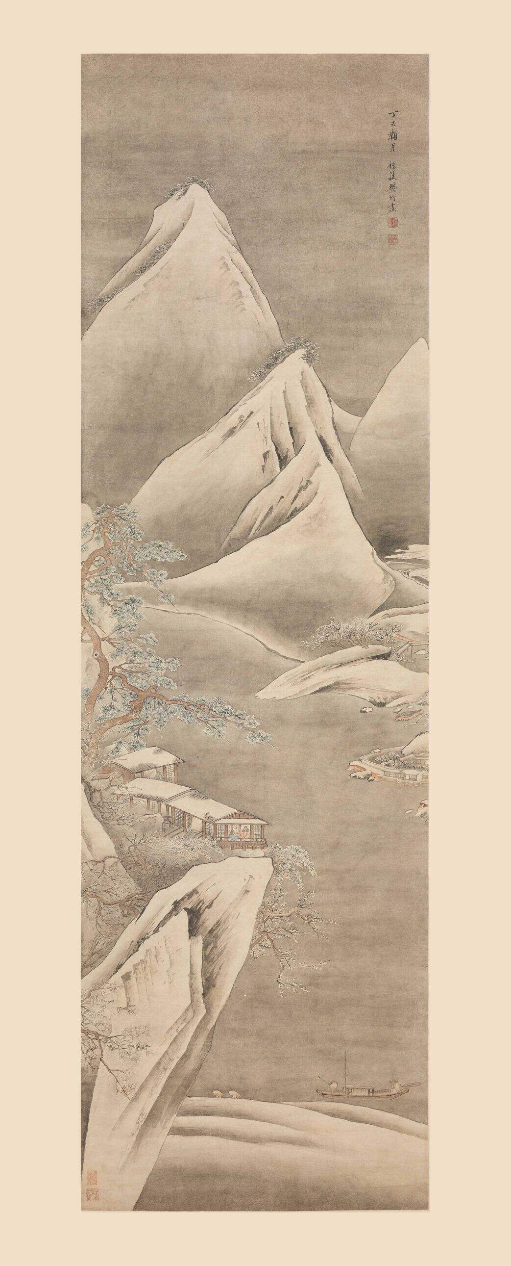 雪景山水图缩略图