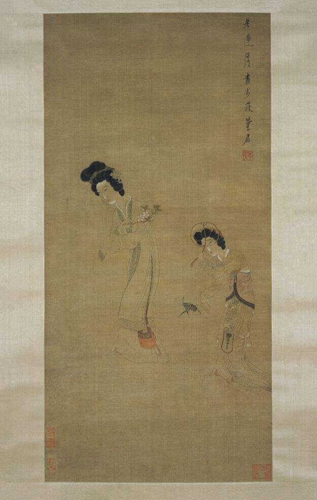 扑蝶仕女图缩略图