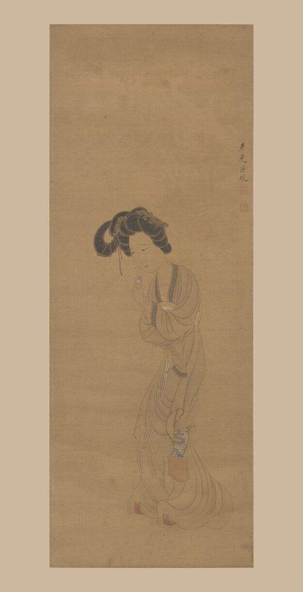 拈花仕女图缩略图