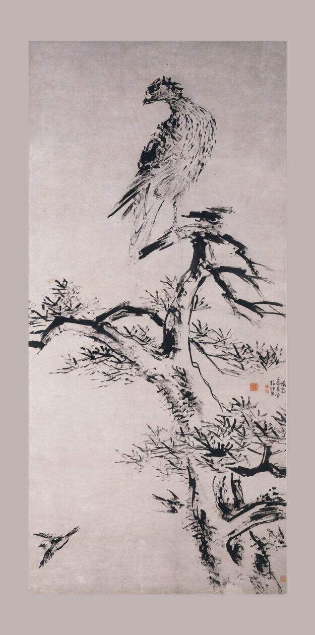指画松鹰图缩略图