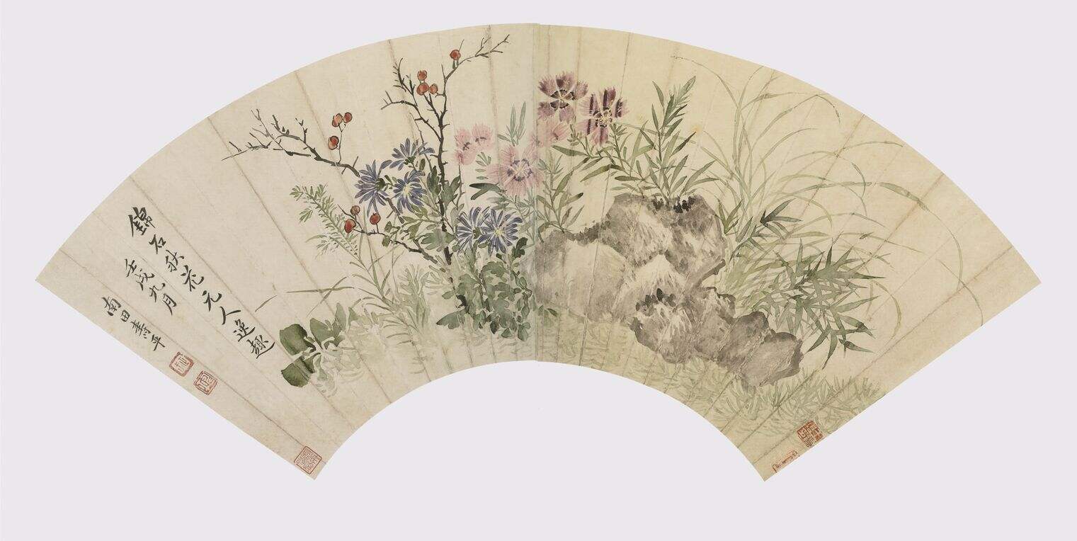 锦石秋花图缩略图