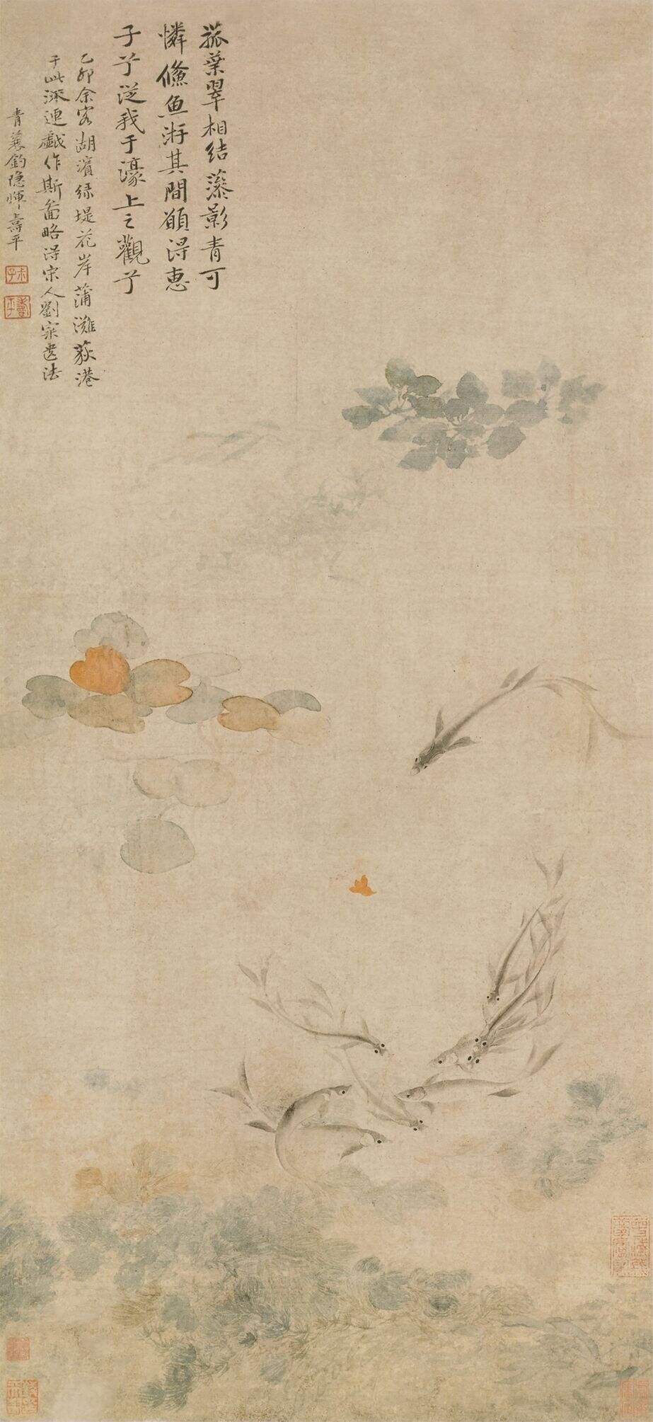 落花游鱼图缩略图