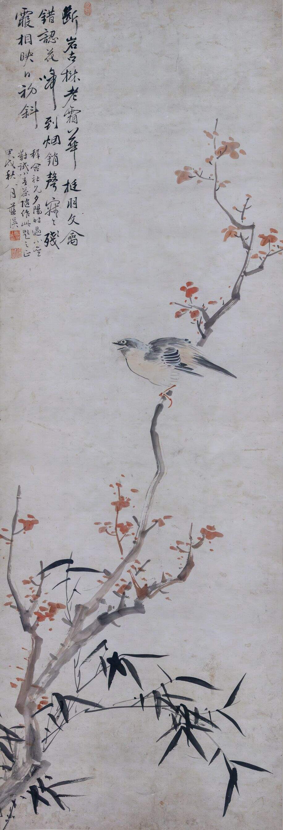 古树文禽图缩略图