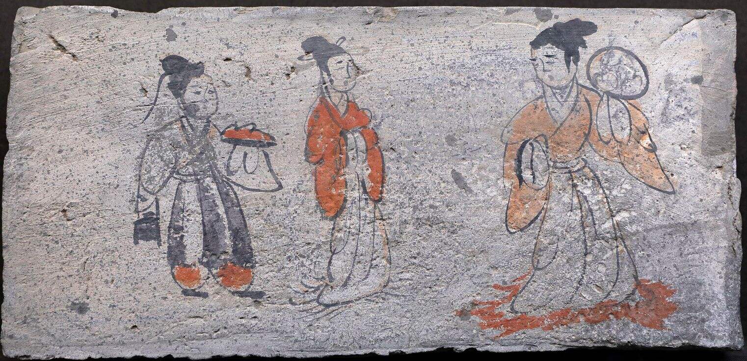 执扇仕女画像砖（复制品）缩略图