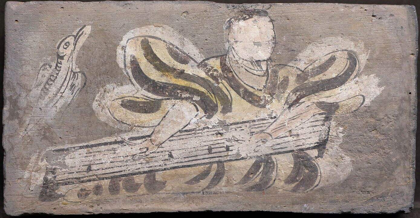 抚琴画像砖缩略图