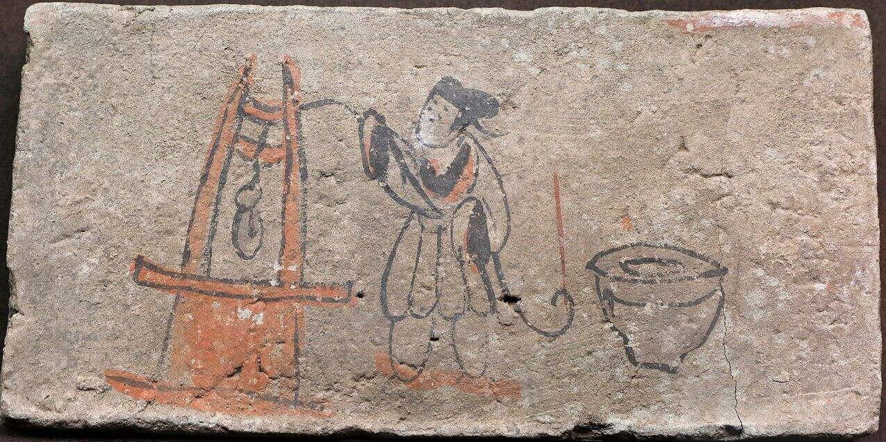 汲水画像砖缩略图
