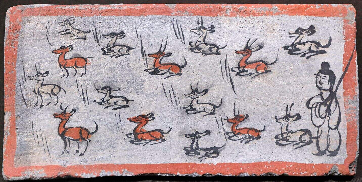 牧鹿画像砖（复制品）缩略图