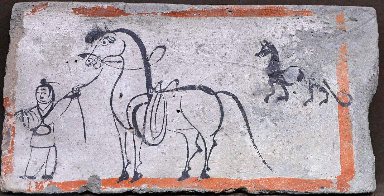 牵马、猎犬画像砖缩略图