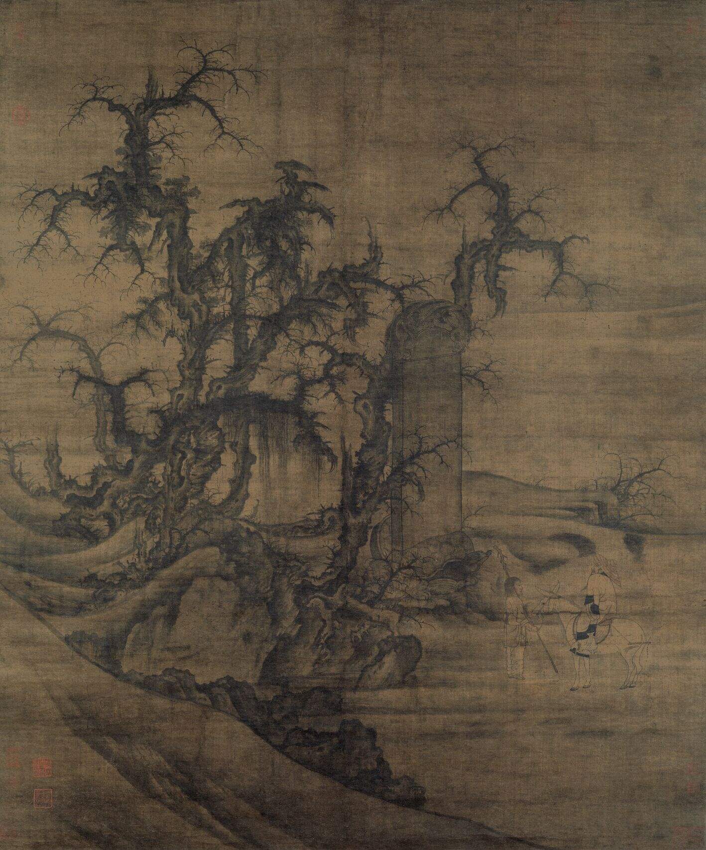 读碑窠石图全貌